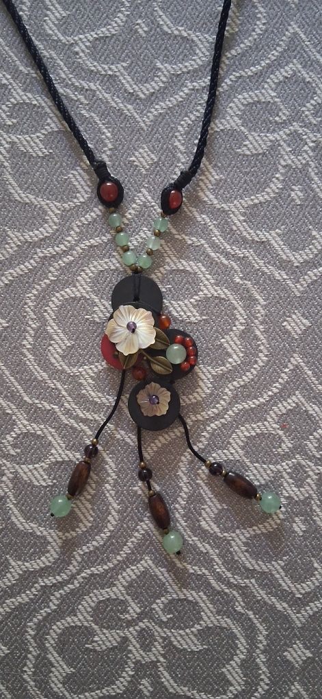 GANESCHA boho Indonezja bluzka /tunika L/XL pomarańczowa wzór gratis w