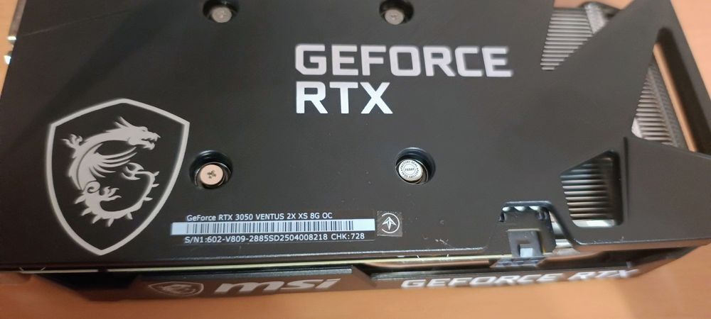 Видеокарта MSI GeForce RTX 3050 VENTUS 8G