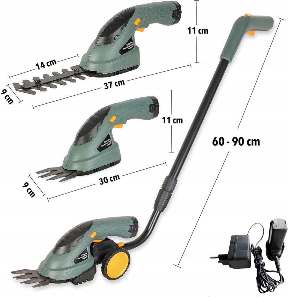 Elektryczne nożyce do przycinania krawędzi + nożyce do żywopłotu