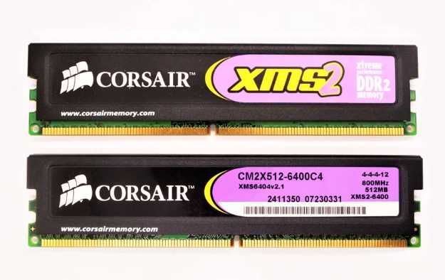 Pamięć RAM Corsair CM2X512-C640 2x512MB 667MHz DDR2