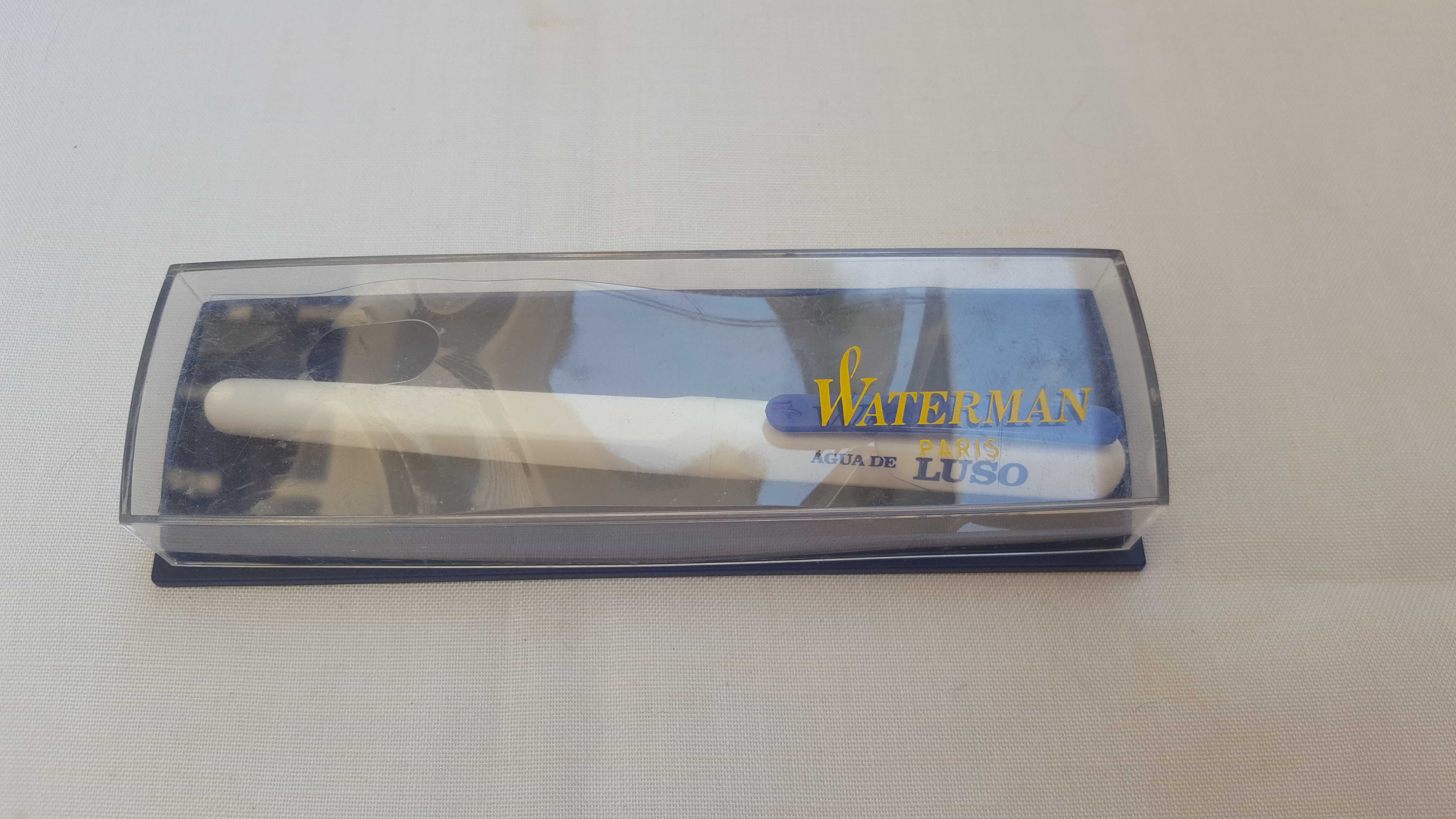 Antiga caneta waterman com publicidade Agua do Luso