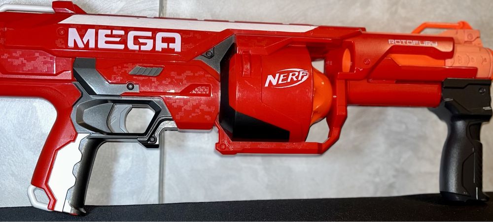 Бластер Нерф Мега Ротофьюрі Nerf N-Strike MEGA RotoFury Blaster Hasbro