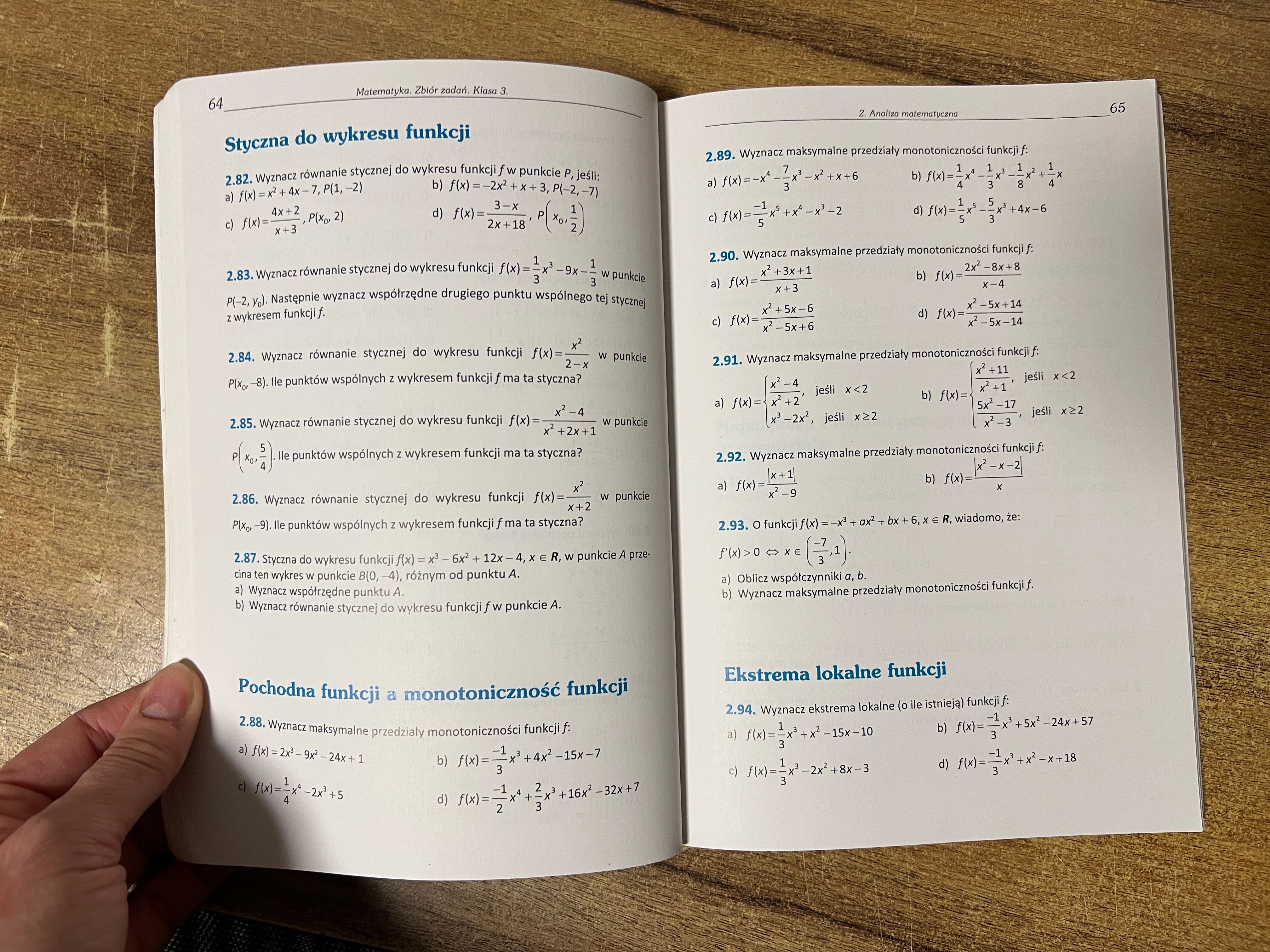 Matematyka podręcznik i zbiór zadań dla liceum i techników kl.3 kpl.