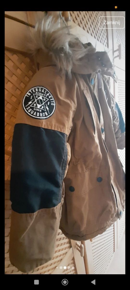 Reserved kurtka zimowa chłopięca parka 110