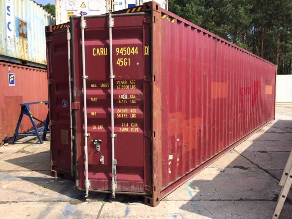 Kontenery morskie 40'HC (12m) Używane