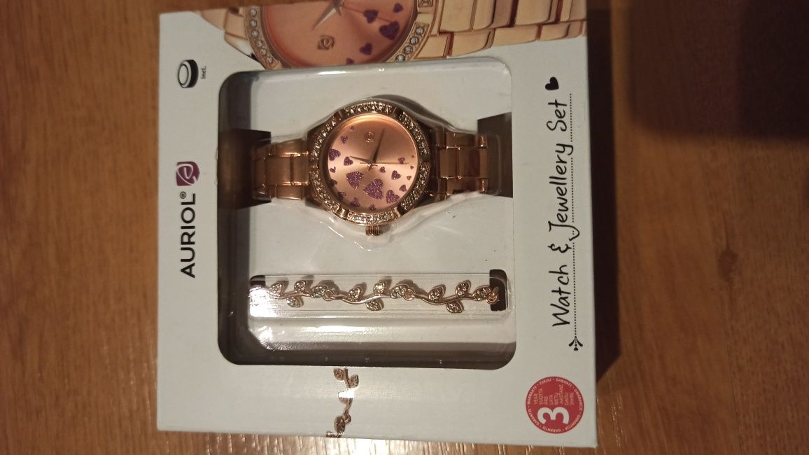 Zegarek damski plus bransoletka nowy