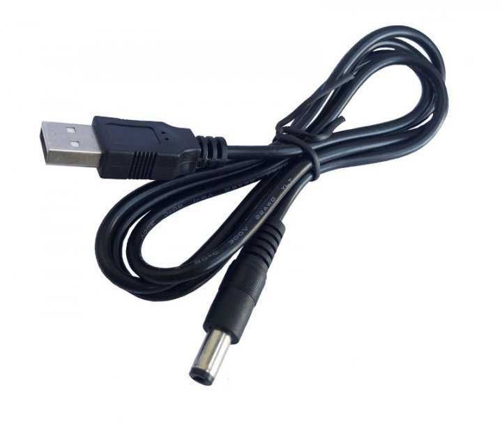 Кабель для роутера, хаба, свитча USB на круглый DC 5.5/2.1mm (Новый)