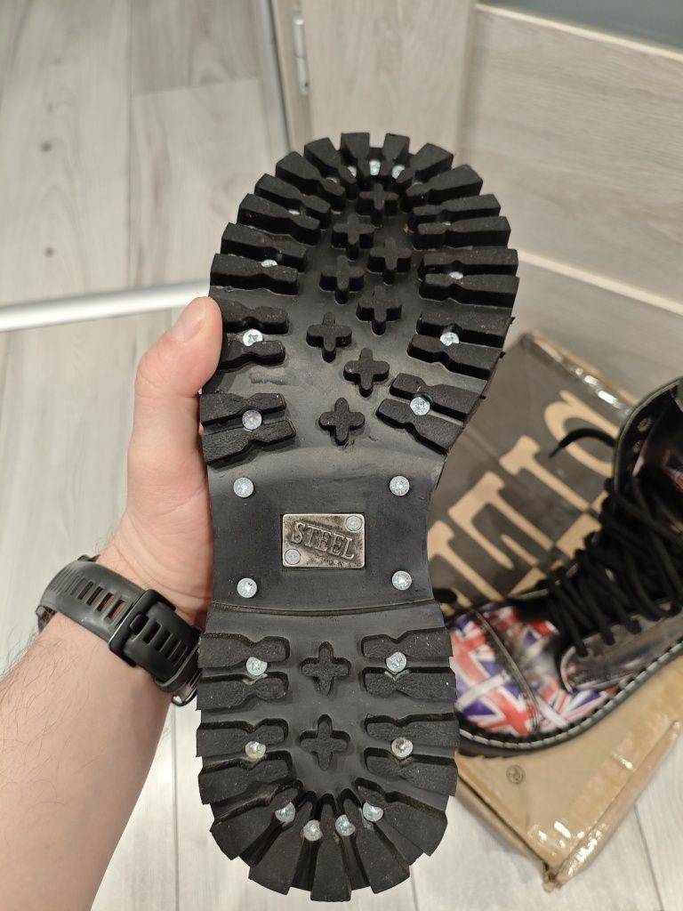 Buty Glany Steel flaga UK rozmiar 38