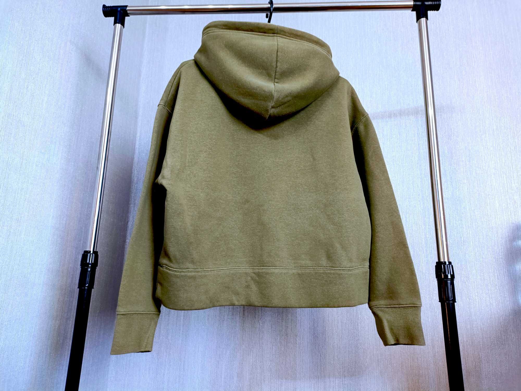 ZARA damska ciemnozielona bluza z kapturem roz. S stan bardzo dobry.