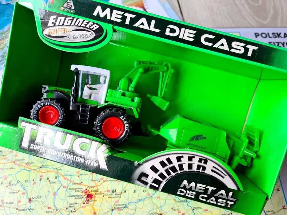 Zabawka traktor zielony z maszyną _ nowa