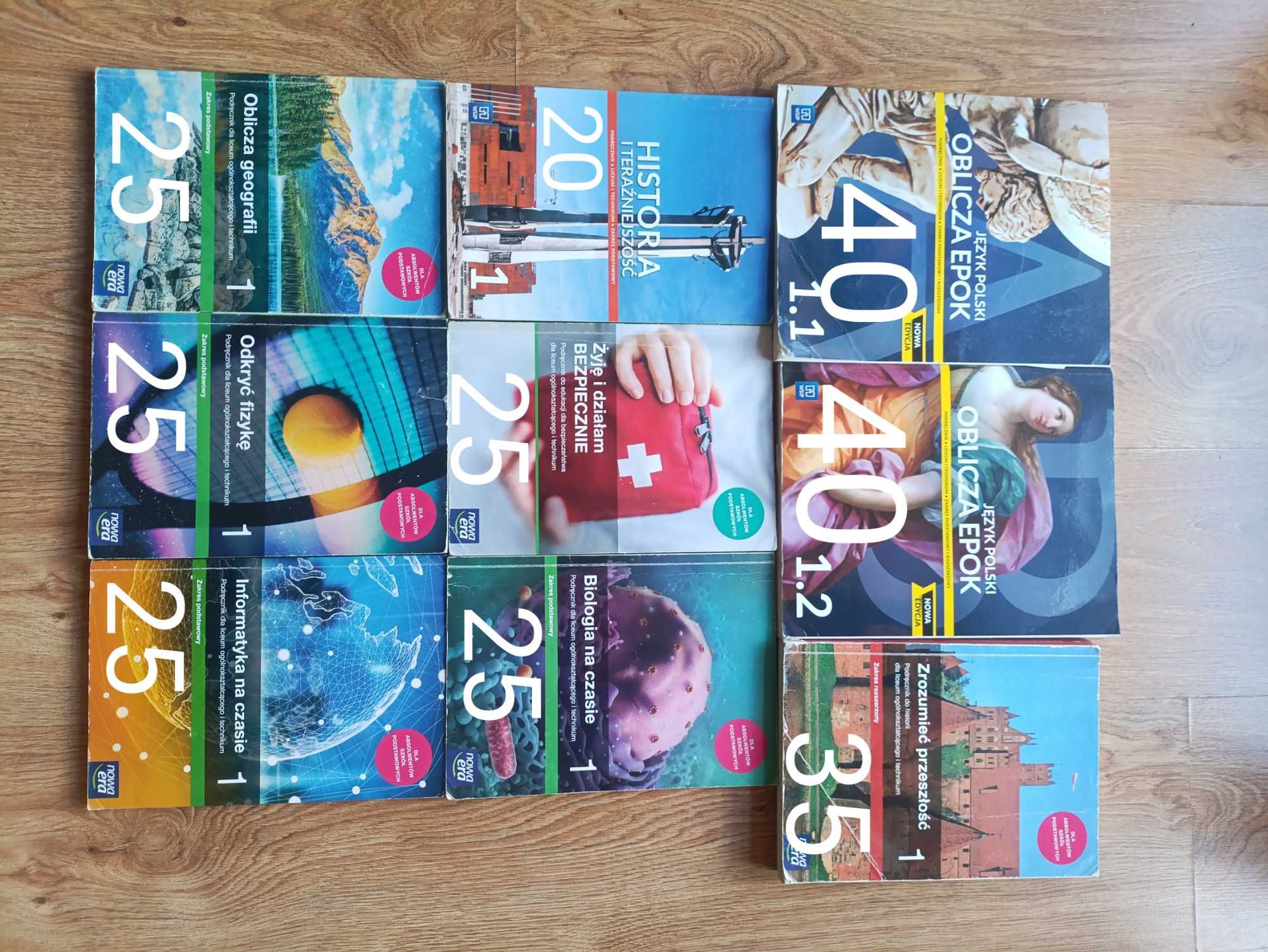 Podręczniki 1 i 2 klasa liceum