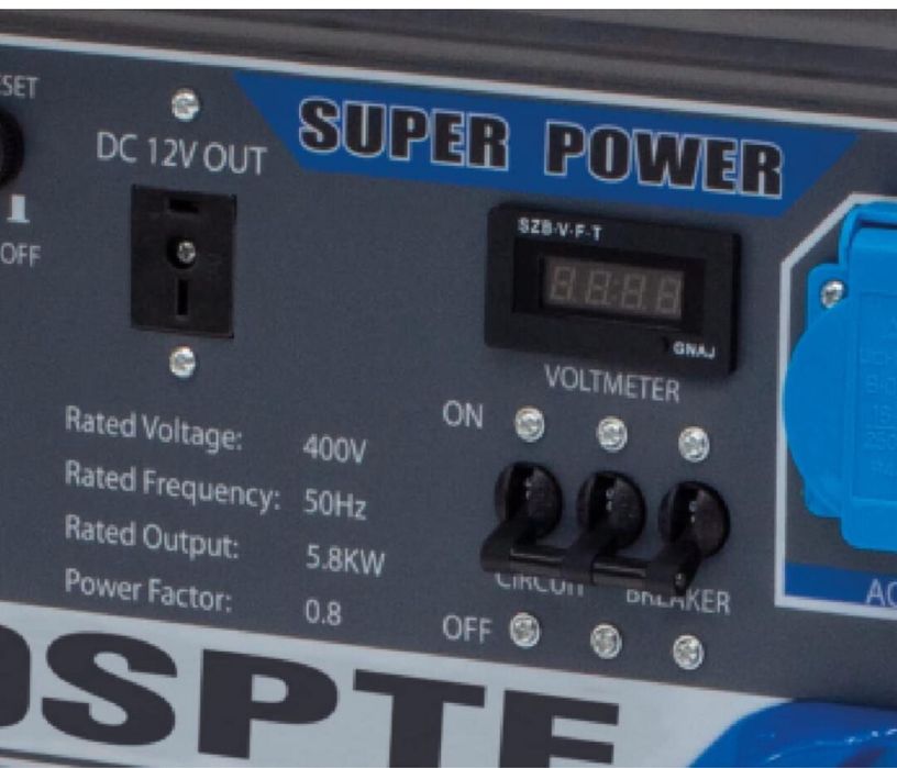 Генератор бензиновий CGM 7000SPTE макс. 5,6 кВт