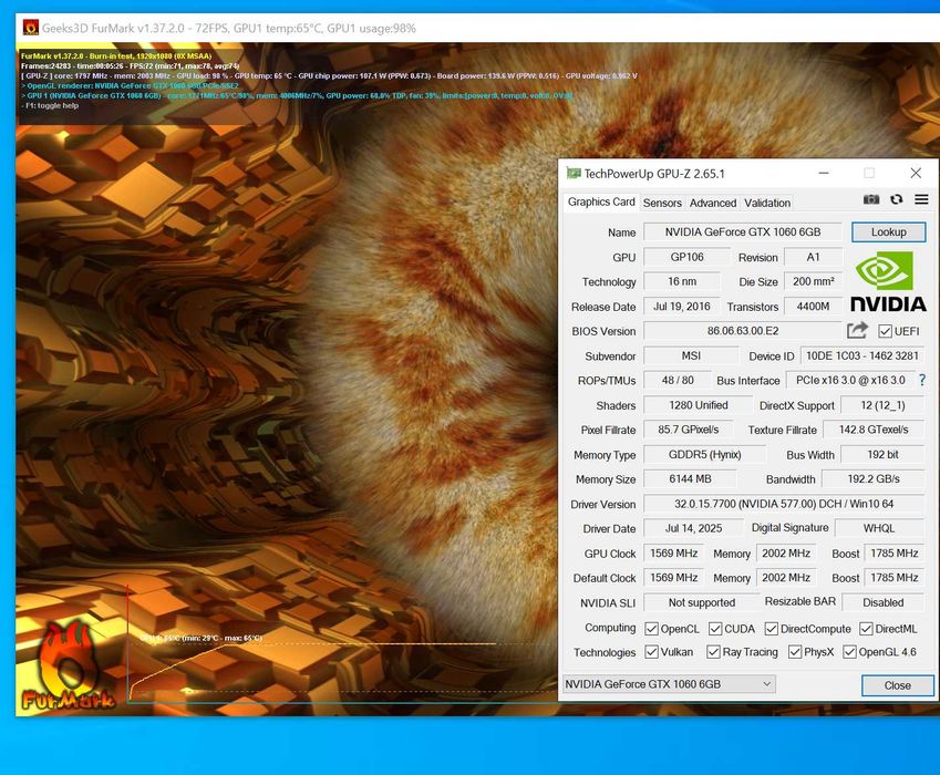 відеокарта ТОП версія GTX1060 6GB MSI Gaming X. Trade-IN