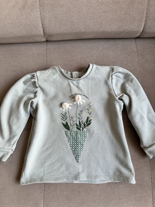 Одяг для дівчинки, кофтинка h&m, комбінезон Zara, кофтинка Mango 104