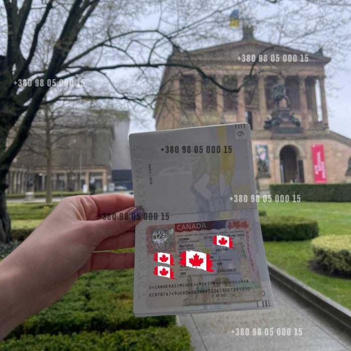 Вклейка візи. Вклейка канадської візи. Канада. Кур'єрська доставка