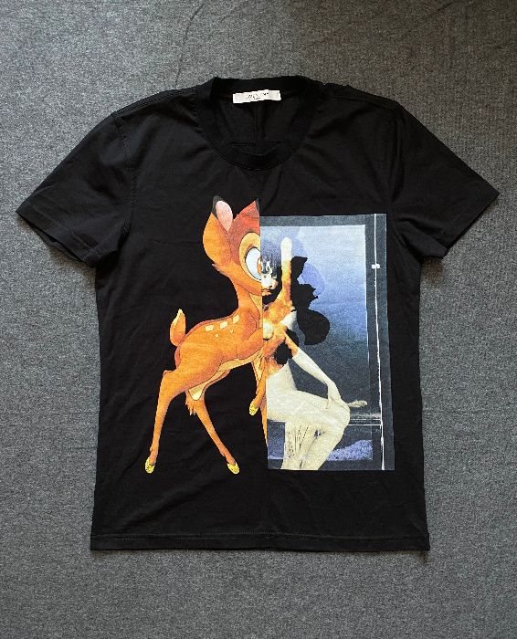 Givenchy Paris Bambi S M T-shirt koszulka damska czarna