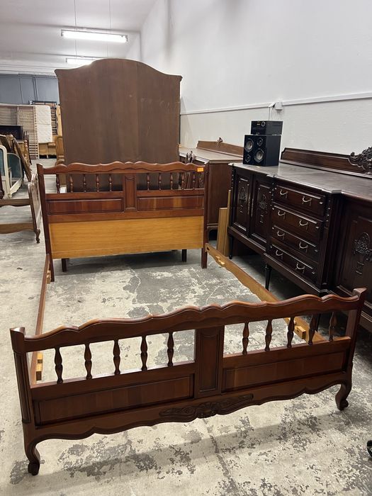 Stylowe drewniane łóżko/Raty