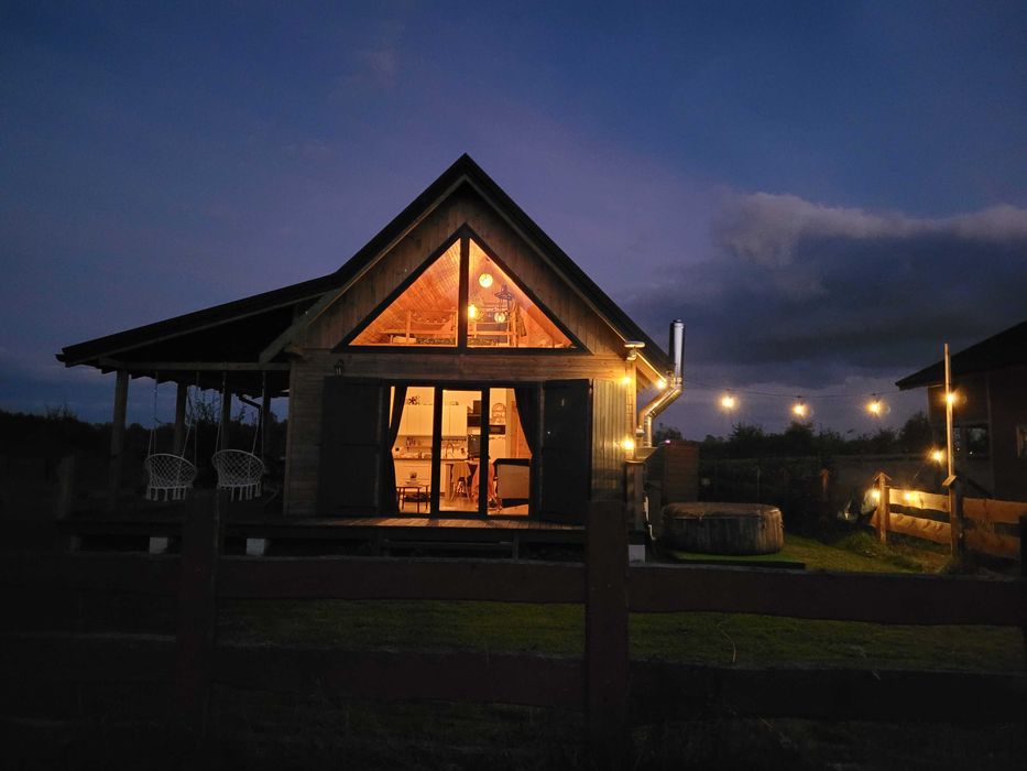 Miodowy Domek Sauna, Jacuzzi, Rybki,Las, Rowery