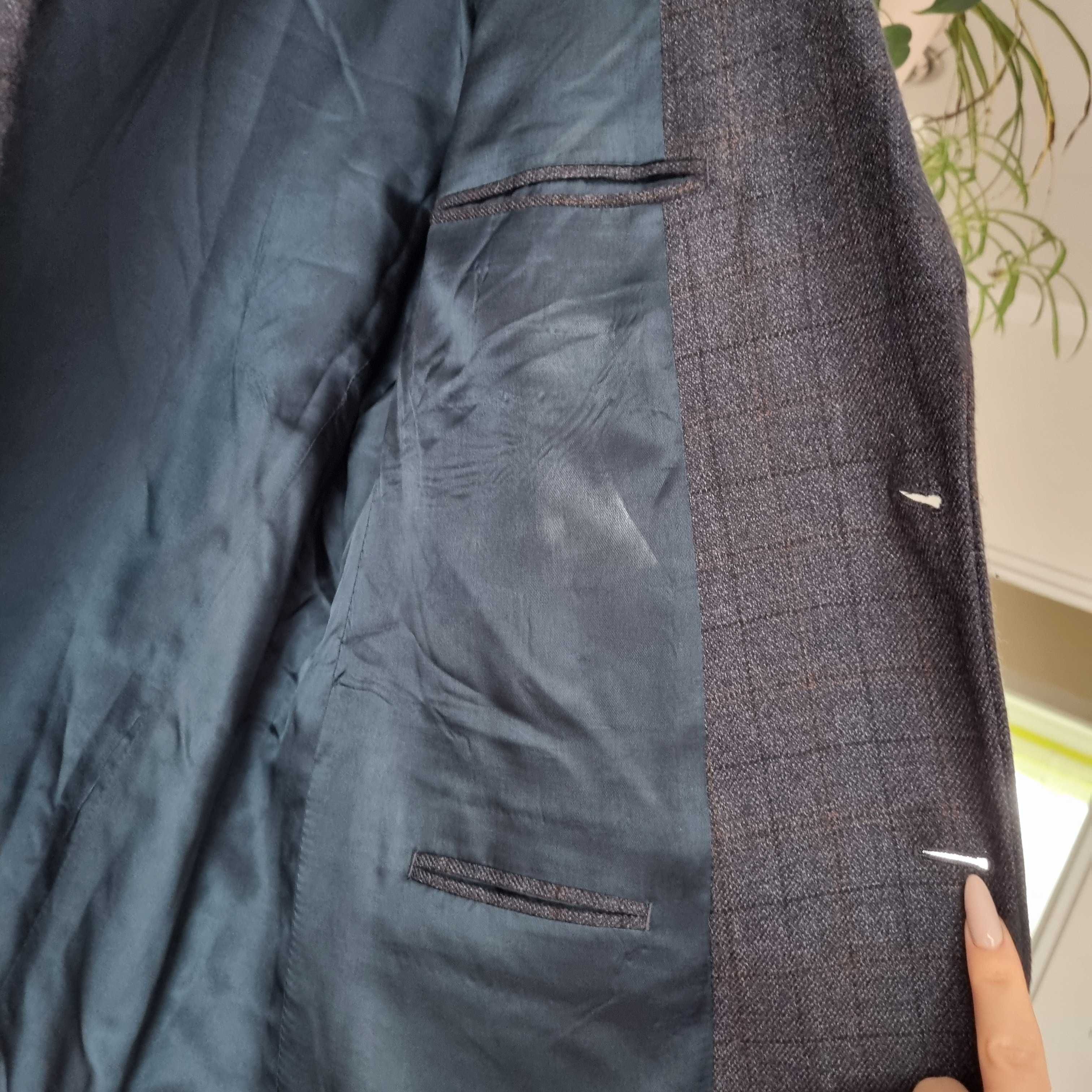 Marynarka męska Pronto Uomo wełna jagnięca rozmiar 48 Long(2-3XL)