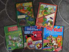 Książki dla dzieci- 5 sztuk- Franklin, Clifford, Miś Bussi...