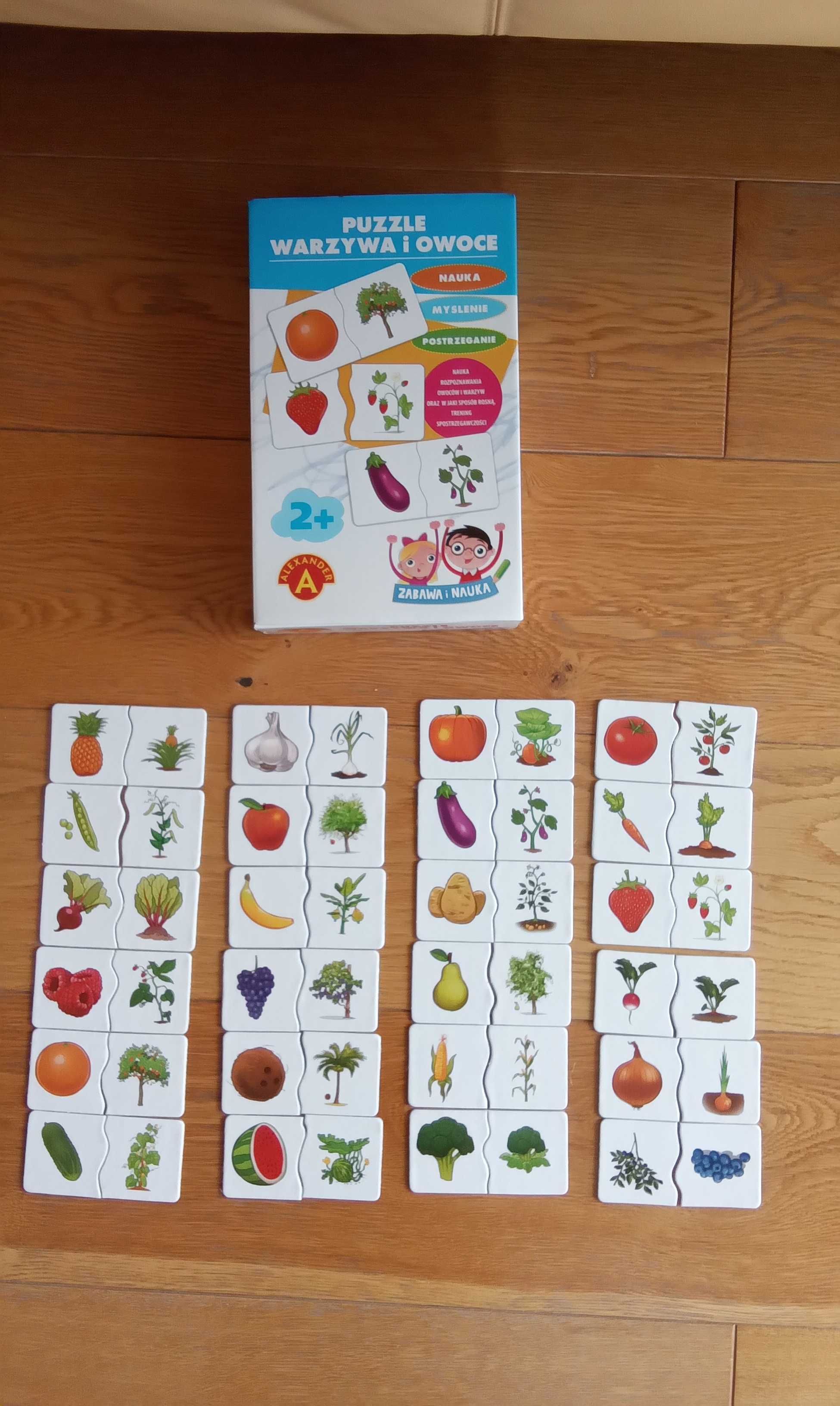 Alexander gra edukacyjna puzzle warzywa i owoce