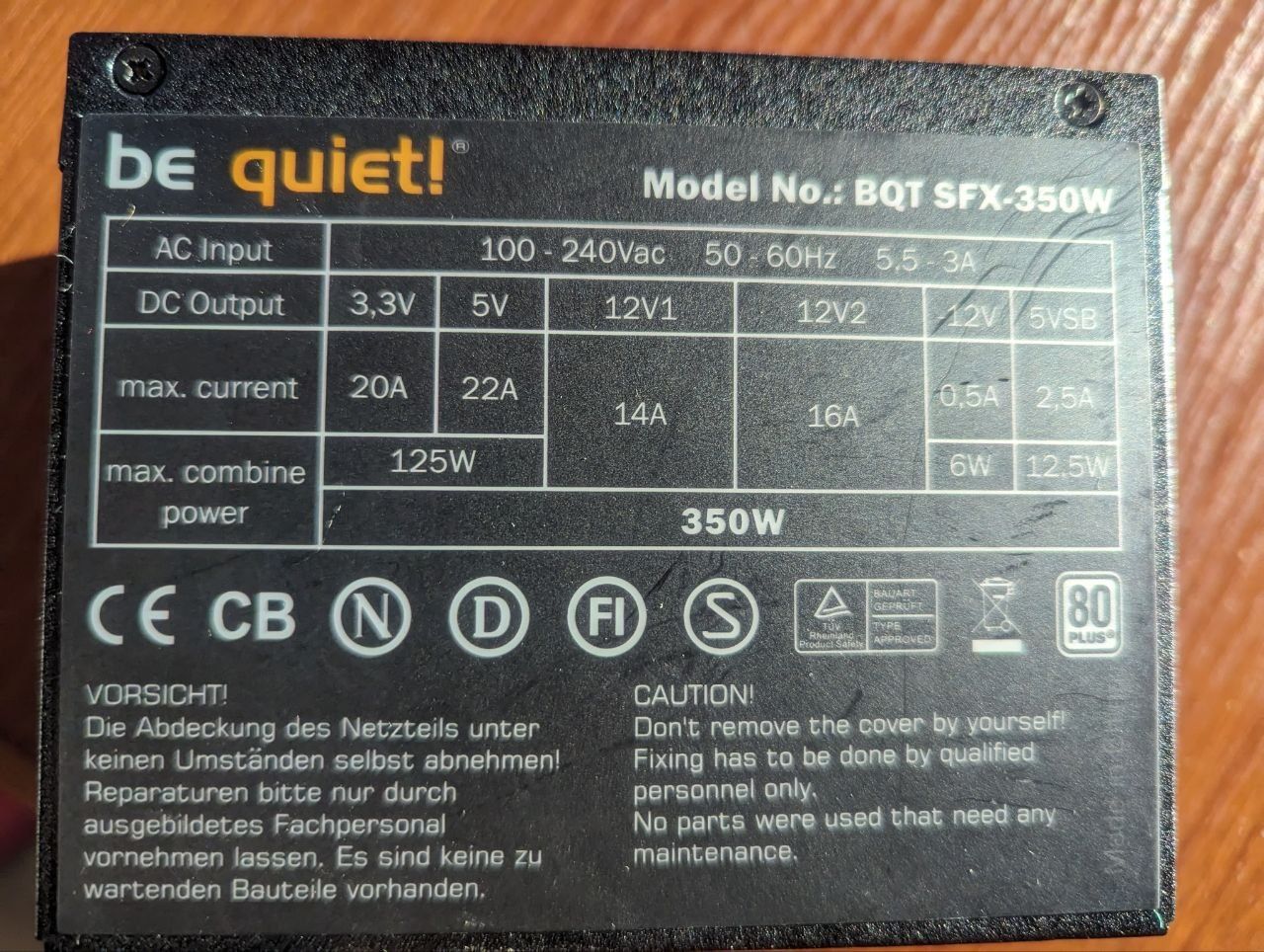 Корпус Qube v9 + бж be quiet bqt sfx 350w