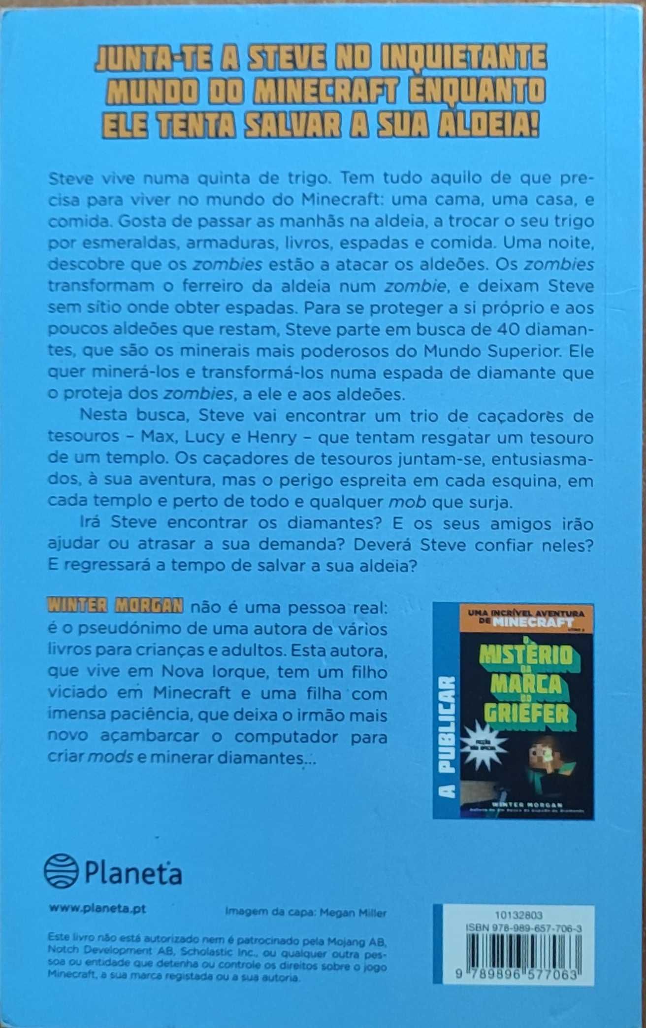 Minecraft -:  - Livro 1: Em Busca da Espada de Diamante