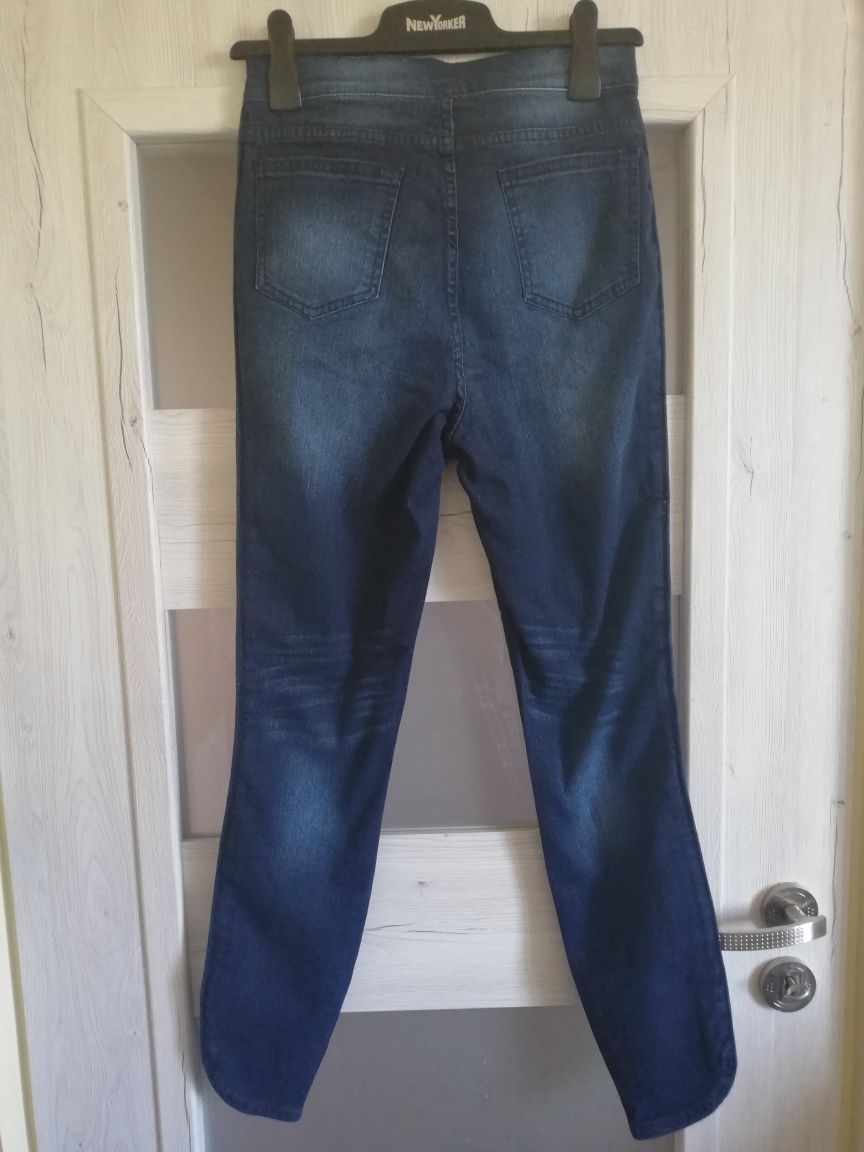 Jeansy Spodnie Super Skinny EUR36 Dżinsy Denim Wysoki stan Wiosenne S