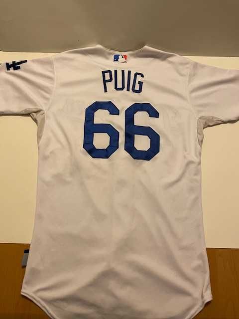 Koszulka baseball MLB Los Angeles Dodgers #66 Puig Majestic rozmiar 40