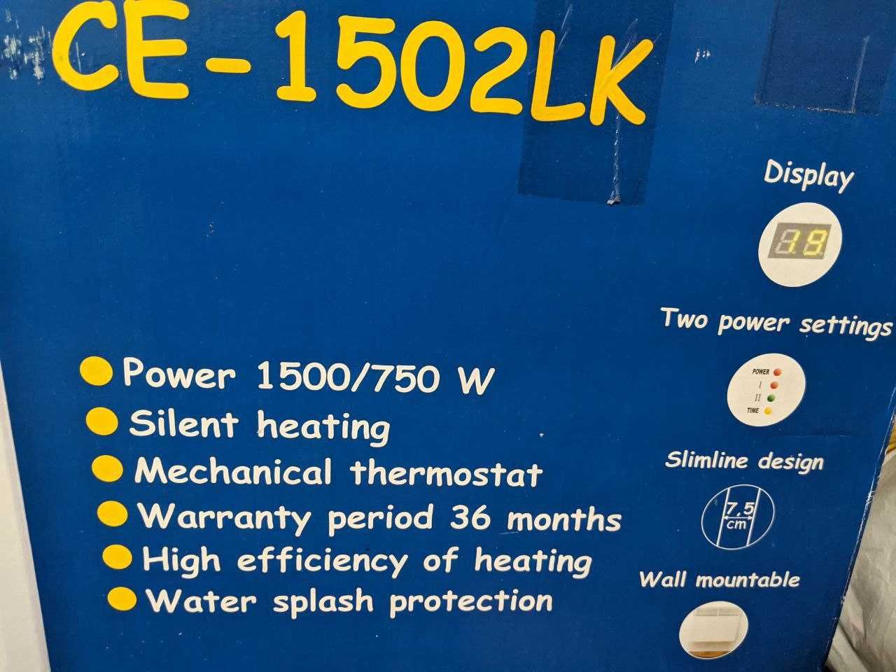 Конвектор обігрівач CE-1502LK
