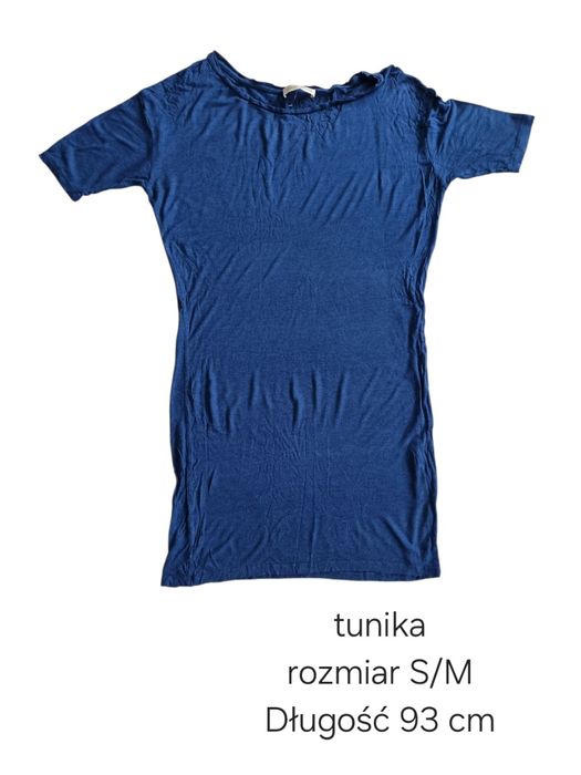 Cienka sweterkowa tunika rozmiar s/m 36/38