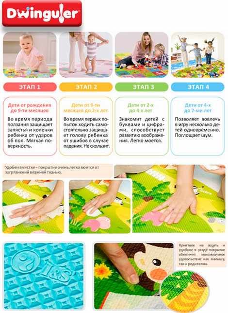 Детский коврик Dwinguler 230x140