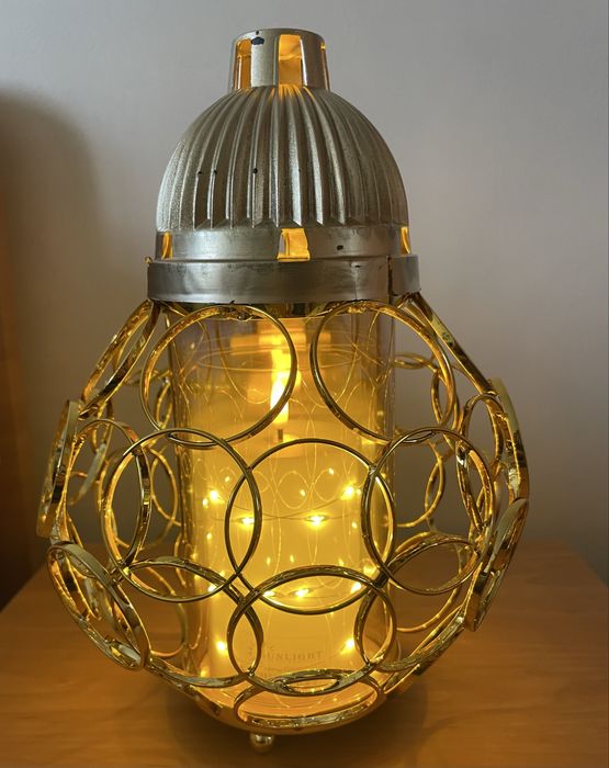 ZNICZ LAMPION MF25 zlote kółka