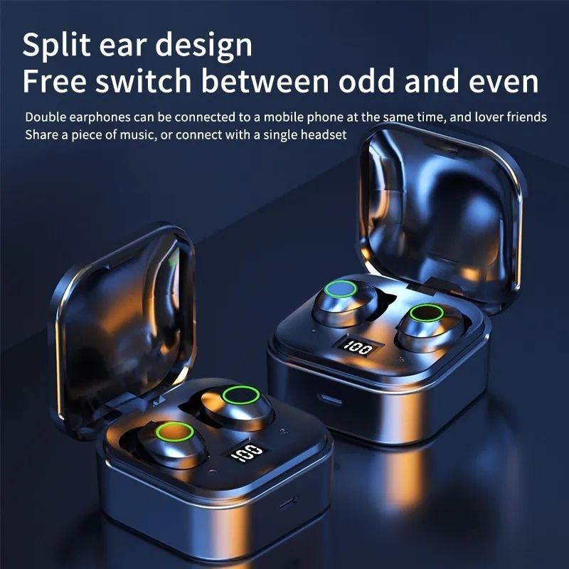 NOWE słuchawki bezprzewodowe TWS bluetooth 5.1 z wyświetlaczem OKAZJA