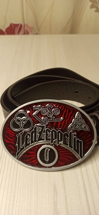 Ремінь Led zeppelin мерч оригінал ,шкіра, ідеальний стан