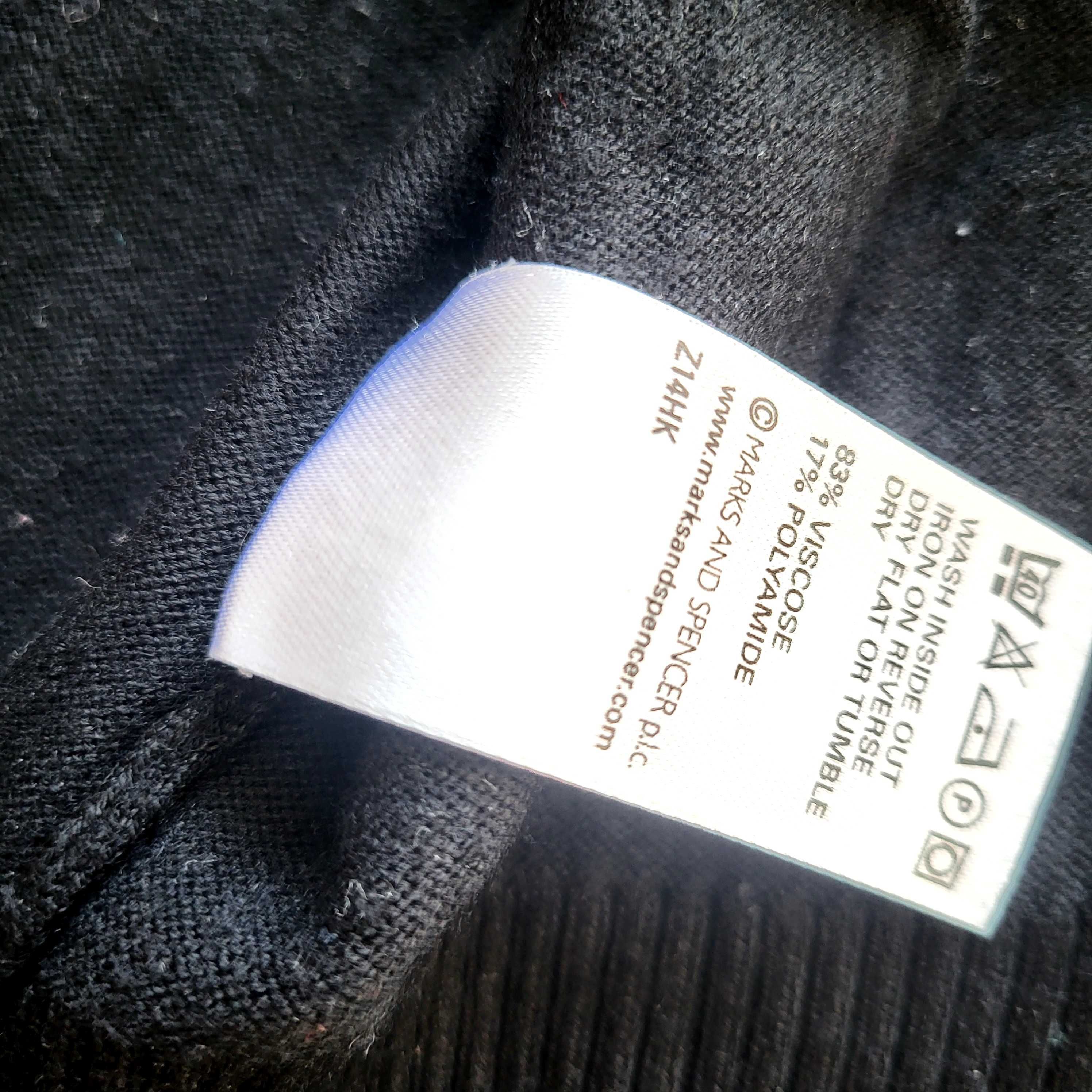 Czarny rozpinany sweterek Marks &Spencer