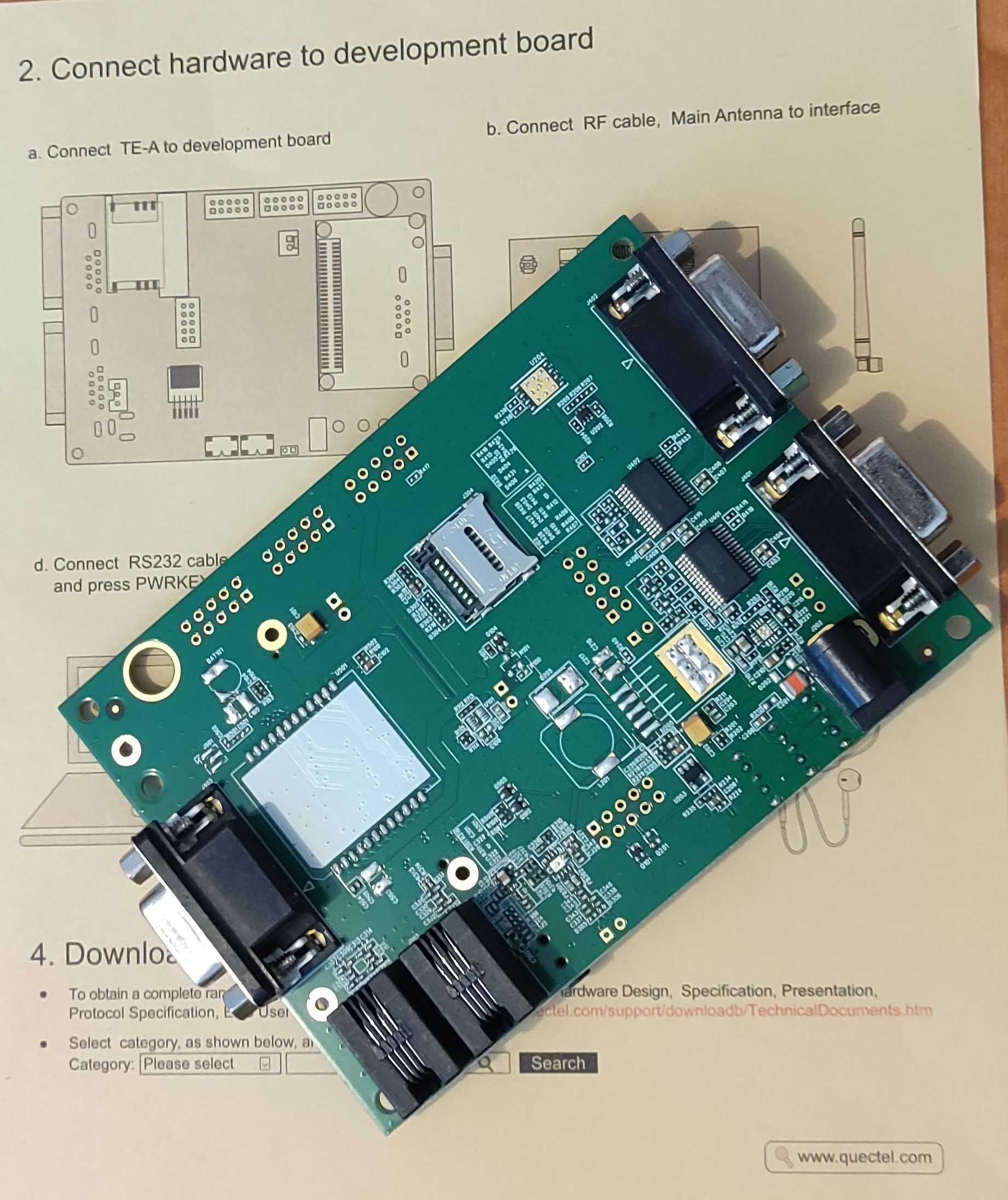 Zestaw uruchomieniowy ewaluacyjny Quectel GPS GSM