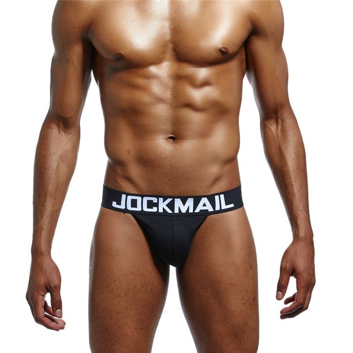 Męskie Sexowne Slipy TANGA Bawełna JOCKMAIL - XL