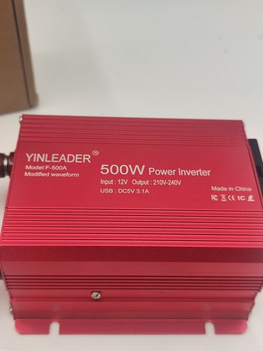 Przetwornica napięcia Yinleader 500W nowa z zestawem