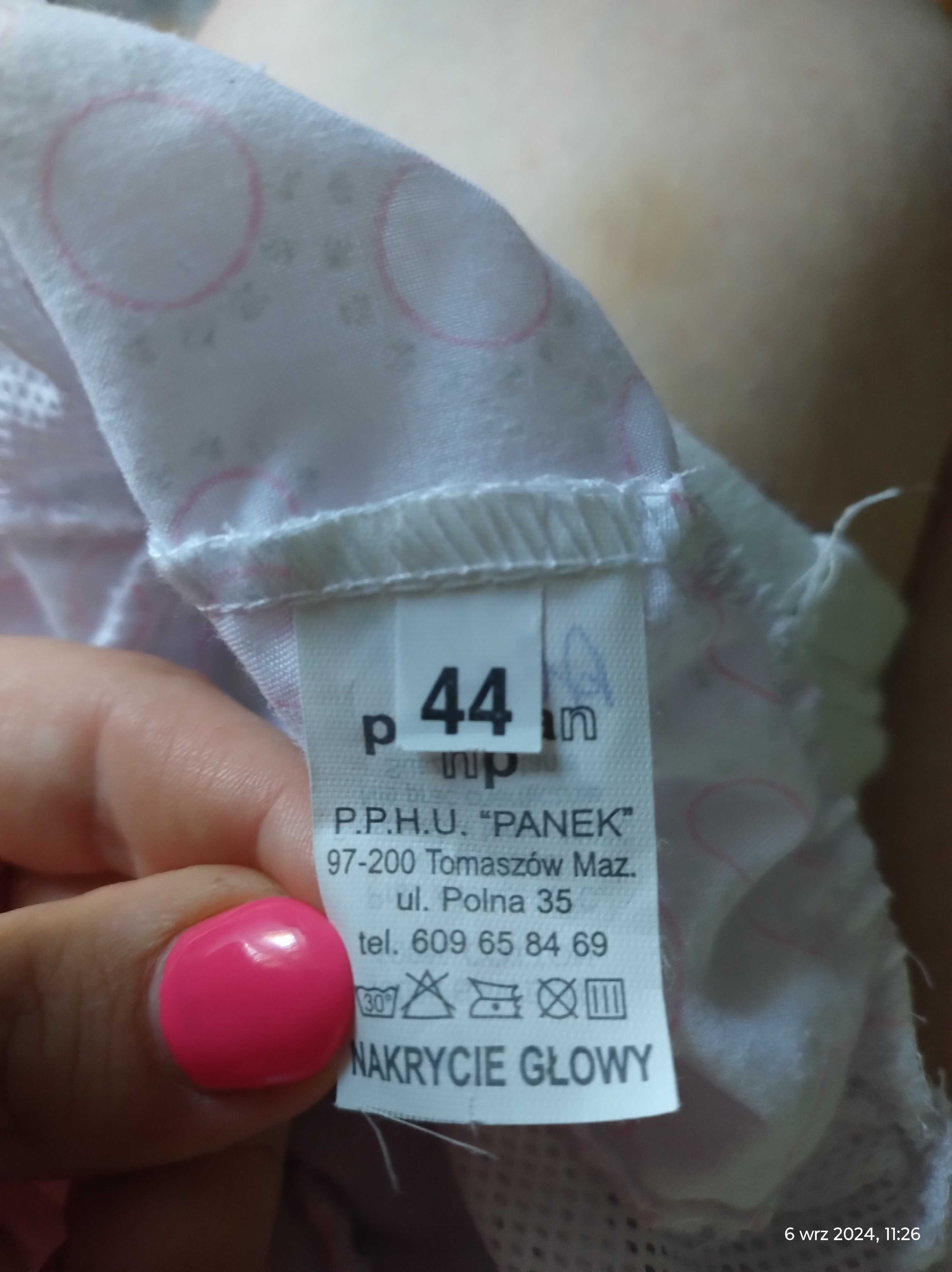 Piękna czapka letnia / przeciwsłoneczna dla dziewczynki 42/44