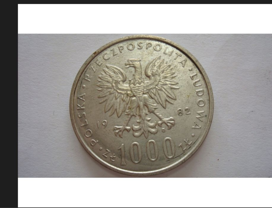 Moneta  1000 zł Jan Paweł II 1982
