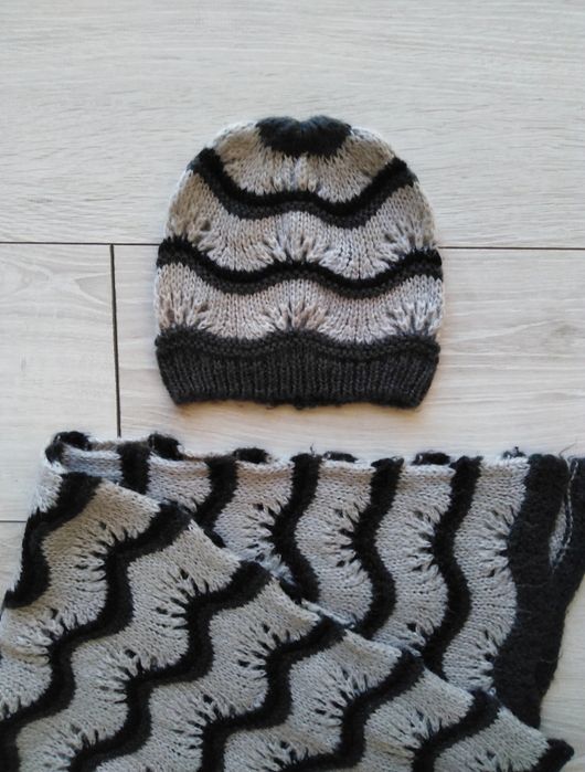 komplecik czapka i szalik Promod