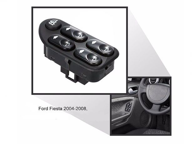 Comando Interruptor Botões Vidros Ford Fiesta (04-08) (NOVO)