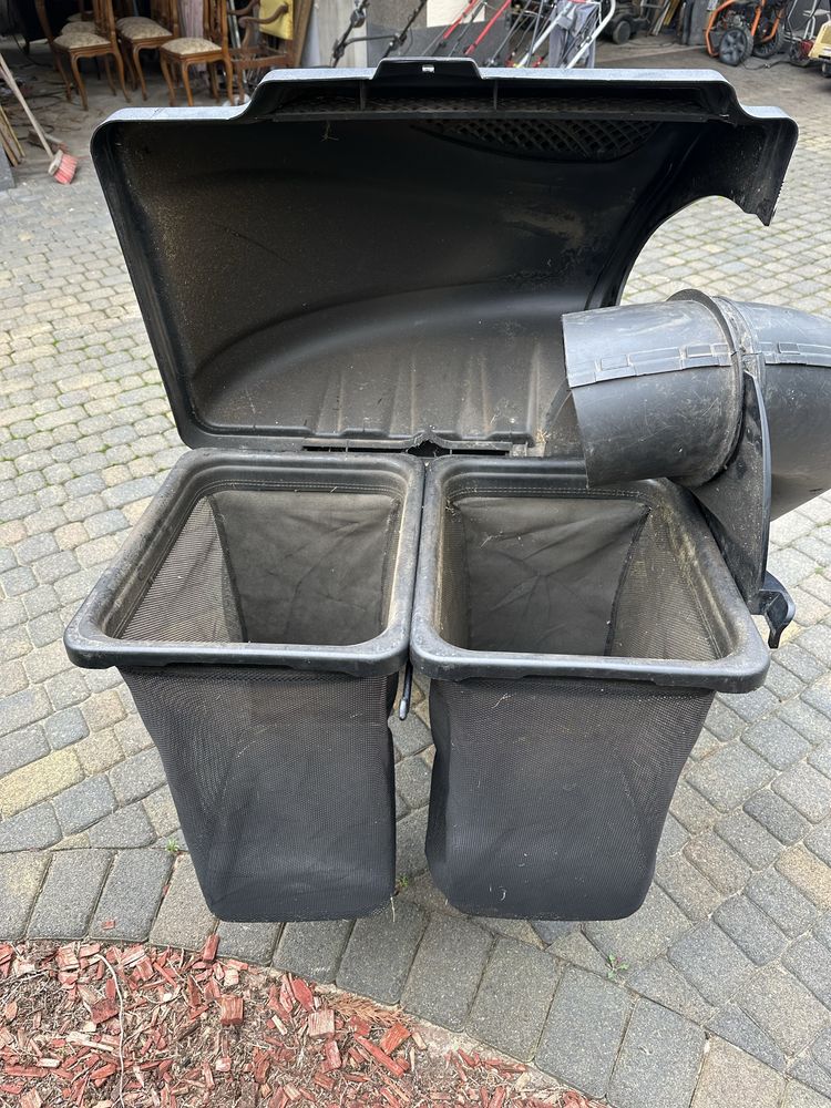 Kosz do traktorka kosiarki MTD bolens yard man wolf garten z rurą