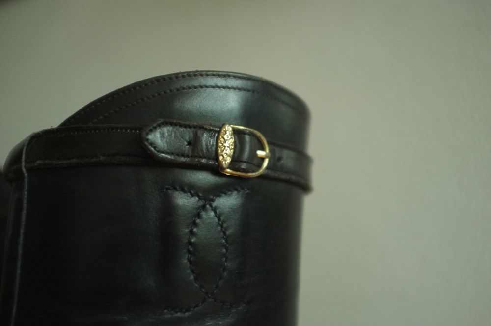 buty oficerskie do jazdy konnej oficerki skórzane rękodzieło