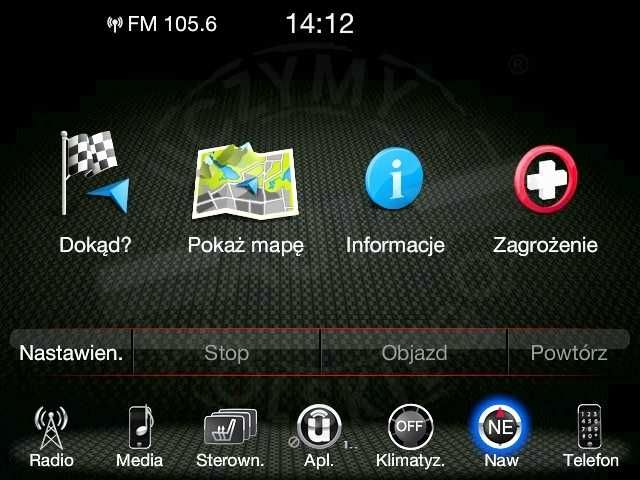 Chrysler 200 UC84 u Connect 8.4 Polskie menu radio mapa USA-EU