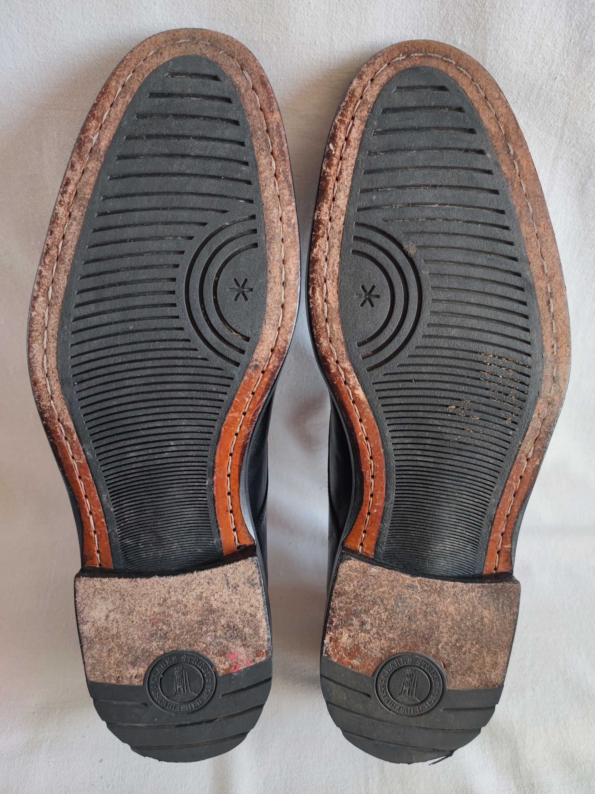 Туфли кожаные мужские "Clarks" Размер 48 (32 см) Идеальные!
