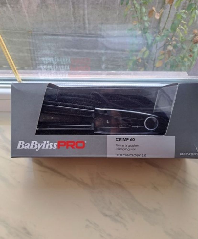 НОВАЯ Профессиональная Плойка гофре BaByliss Pro Crimp 60 стайлер