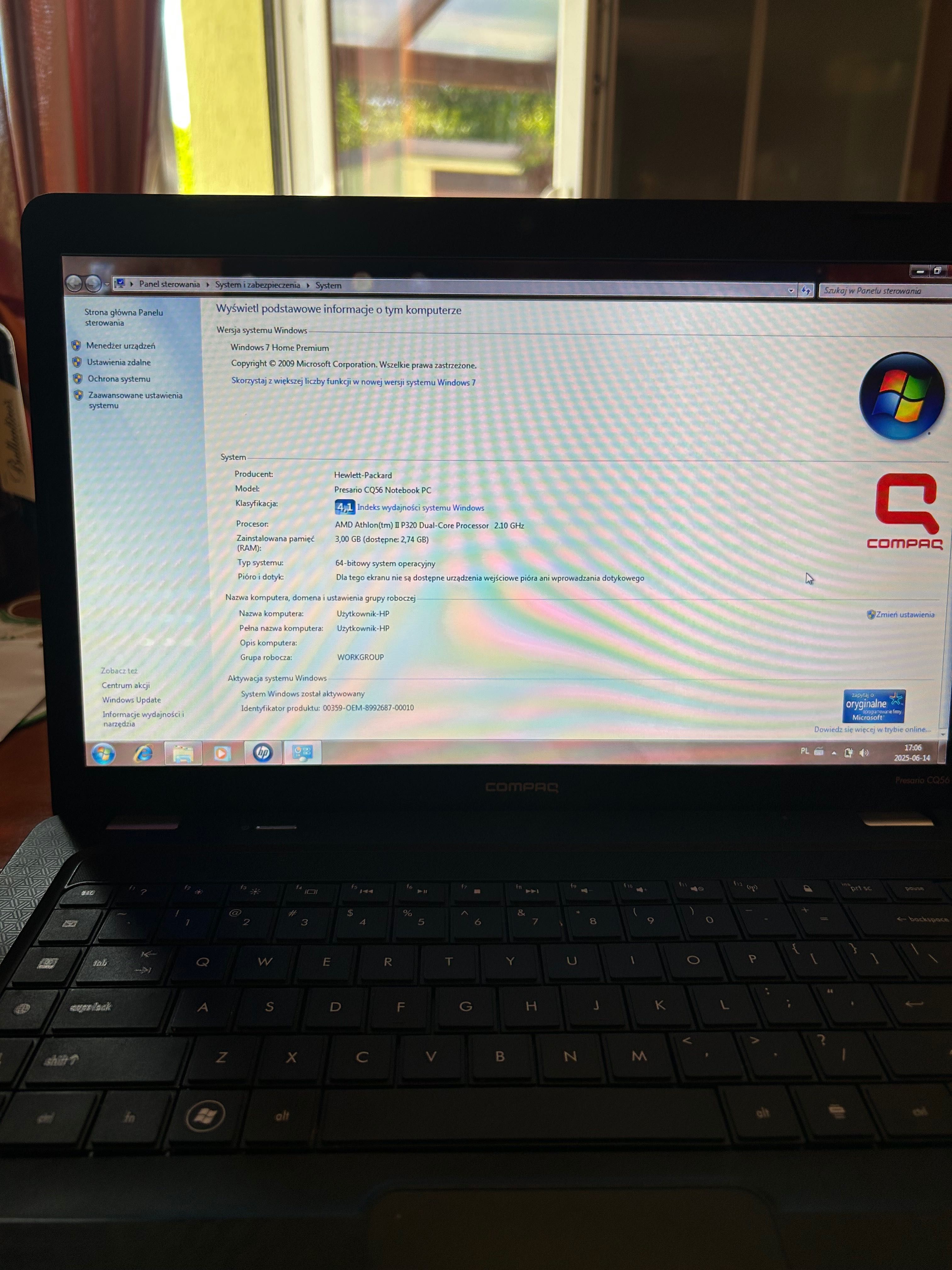 Sprzedam laptopa marki Compaq