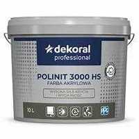 Farba Dekoral Polinit 3000 hs-2x10 L-kolor Szary Bazaltowy ral 7012